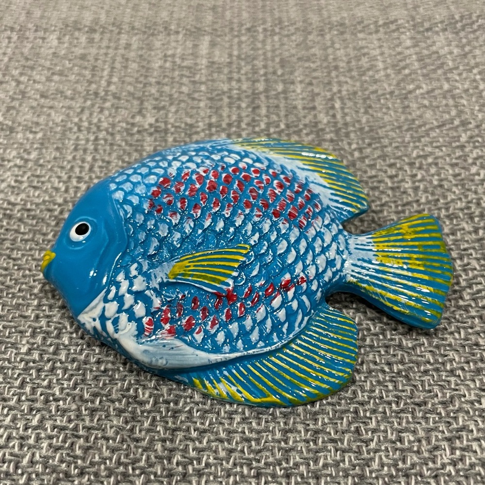 Colorful Textured Fish Pin / Brooch - Picture 2 of 5
